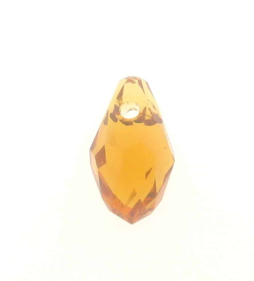 6007 - 7x4mm Swarovski Small Briolette Pendant - Topaz 6007 - 7x4mm Swarovski Small Briolette Pendant - Topaz