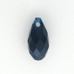 6010 - 13x6.5mm Swarovski Briolette Pendant - Dark Indigo