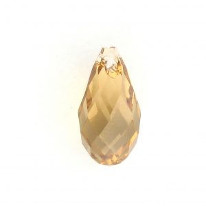 6010 - 11x5.5mm Swarovski Briolette Pendant - Light Col.Topaz 6010 - 11x5.5mm Swarovski Briolette Pendant - Light Col.Topaz