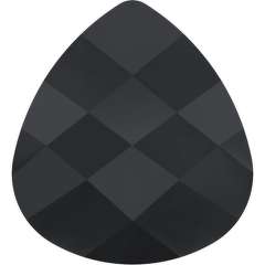 6012 - 15.4x14mm Swarovski Flat Briolette Pendant - Jet 6012 - 15.4x14mm Swarovski Flat Briolette Pendant - Jet