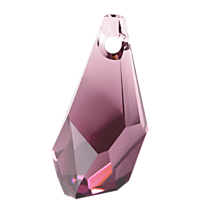 6015 - 17mm Swarovski Polygon Drop Pendant - Amethyst 6015 - 17mm Swarovski Polygon Drop Pendant - Amethyst