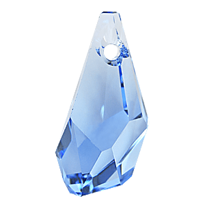 6015 - 13mm Swarovski Polygon Drop Pendant - Aquamarine 6015 - 13mm Swarovski Polygon Drop Pendant - Aquamarine