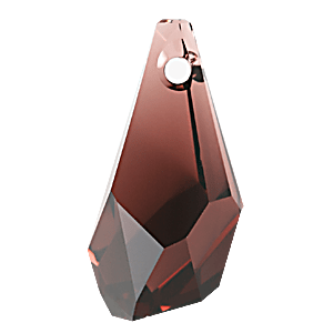 6015 - 13mm Swarovski Polygon Drop Pendant - Burgundy 6015 - 13mm Swarovski Polygon Drop Pendant - Burgundy
