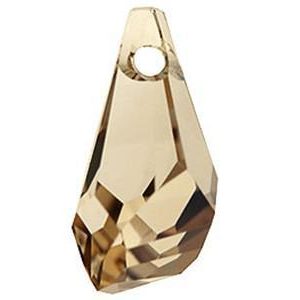 6015 - 13mm Swarovski Polygon Drop Pendant - Golden Shadow 6015 - 13mm Swarovski Polygon Drop Pendant - Golden Shadow