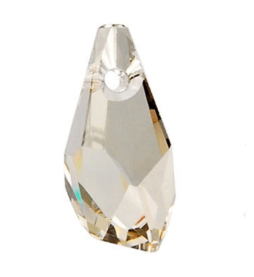 6015 - 17mm Swarovski Polygon Drop Pendant - Silver Shade 6015 - 17mm Swarovski Polygon Drop Pendant - Silver Shade