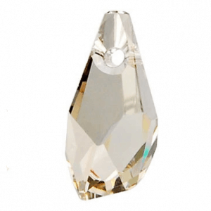6015 - 13mm Swarovski Polygon Drop Pendant - Silver Shade 6015 - 13mm Swarovski Polygon Drop Pendant - Silver Shade