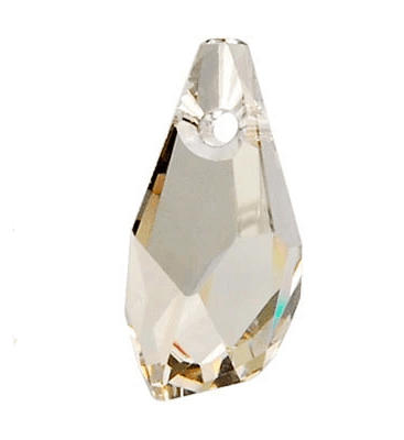 6015 - 13mm Swarovski Polygon Drop Pendant - Silver Shade 6015 - 13mm Swarovski Polygon Drop Pendant - Silver Shade