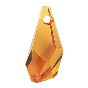 6015 - 17mm Swarovski Polygon Drop Pendant - Topaz 6015 - 17mm Swarovski Polygon Drop Pendant - Topaz