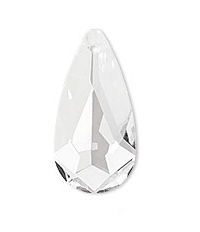 6100 - 24x12mm Swarovski Faceted Pendant - Crystal 6100 - 24x12mm Swarovski Faceted Pendant - Crystal