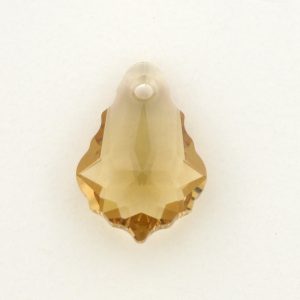 6090 - 16x11mm Swarovski Baroque Pendant - Golden Shadow 6090 - 16x11mm Swarovski Baroque Pendant - Golden Shadow