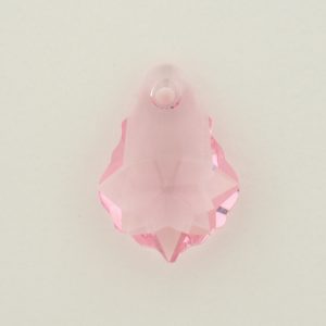 6090 - 22x15mm Swarovski Baroque Pendant - Light Rose 6090 - 22x15mm Swarovski Baroque Pendant - Light Rose