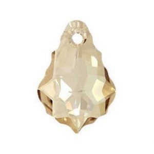 6090 - 22x15mm Swarovski Baroque Pendant - Light Colo.Topaz 6090 - 22x15mm Swarovski Baroque Pendant - Light Colo.Topaz