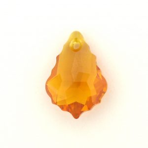 6090 - 22x15mm Swarovski Baroque Pendant - Topaz 6090 - 22x15mm Swarovski Baroque Pendant - Topaz