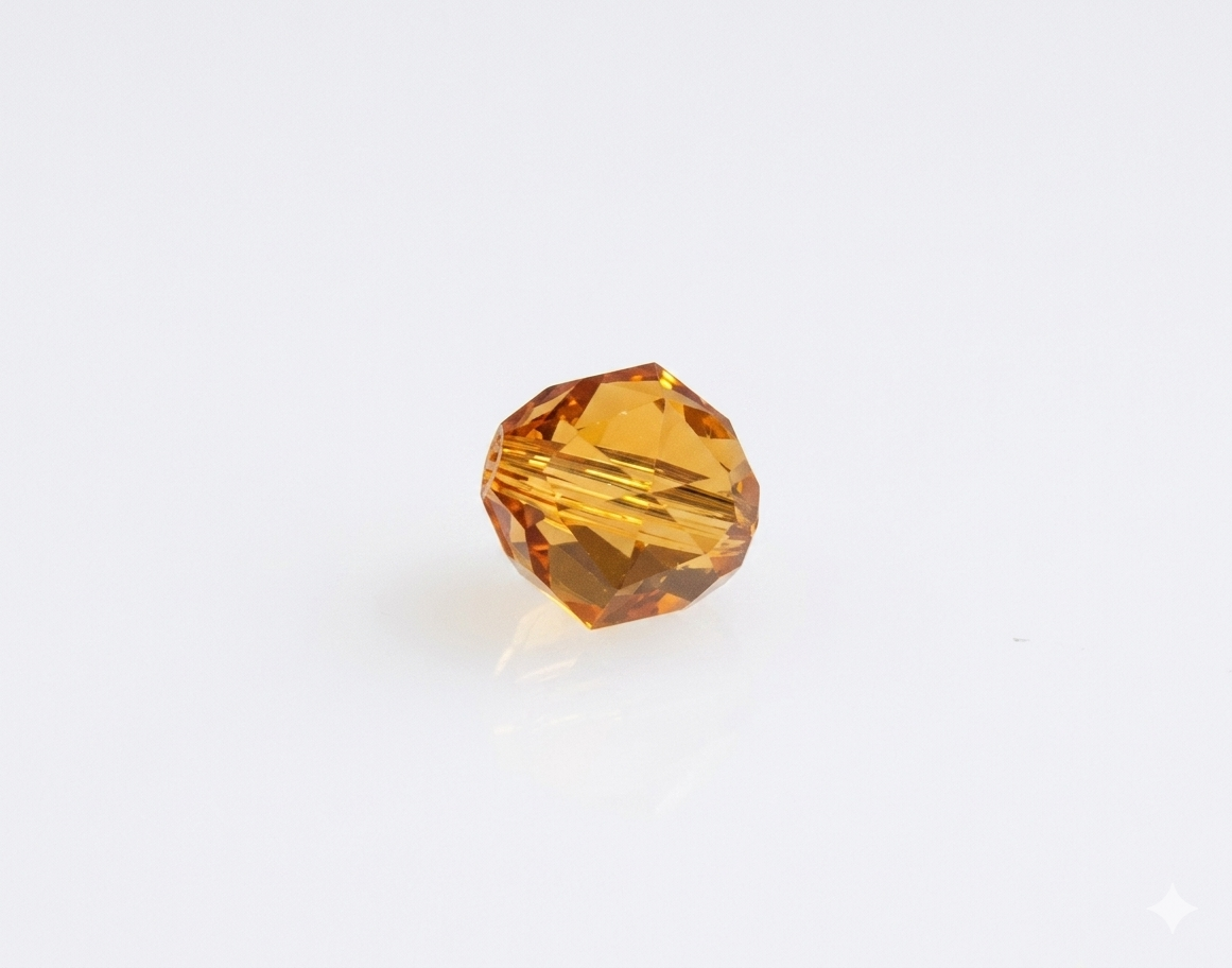 5025 - 6mm Swarovski Round Faceted Crystal Bead - Topaz 5025 - 6mm Swarovski Round Faceted Crystal Bead - Topaz