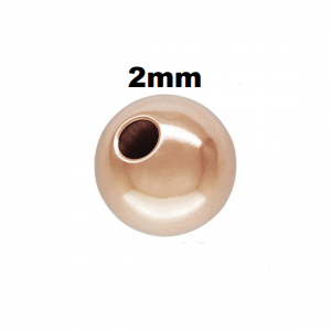 #1RG - 2mm Rose Gold Filled Plain Round Bead #1RG - 2mm Rose Gold Filled Plain Round Bead
