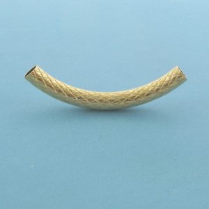 850-4 - 4x35mm Gold Filled Design Curved Tube 850-4 - 4x35mm Gold Filled Design Curved Tube