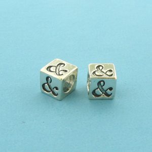 1320 - 5.5mm Sterling Silver Symbol/Character - & 1320 - 5.5mm Sterling Silver Symbol/Character - &