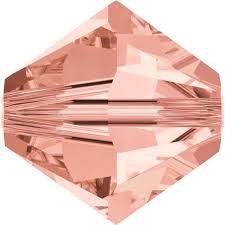 5301/5328 - 4mm Swarovski Bicone Bead - Rose Peach 5301/5328 - 4mm Swarovski Bicone Bead - Rose Peach