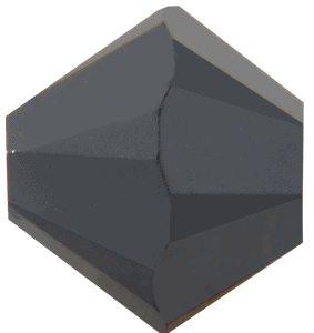 5301/5328 - 7mm Swarovski Bicone Crystal Bead - Jet Hematite 2X 5301/5328 - 7mm Swarovski Bicone Crystal Bead - Jet Hematite 2X