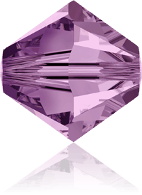 5301/5328 - 10mm Swarovski Bicone Bead - Light Amethyst 5301/5328 - 10mm Swarovski Bicone Bead - Light Amethyst