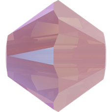5301/5328 - 4mm Swarovski Bicone Bead - Rose Water Opal Shimmer 5301/5328 - 4mm Swarovski Bicone Bead - Rose Water Opal Shimmer