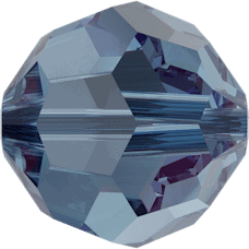 5000 - 8mm Swarovski Faceted Round Bead - Denim Blue 5000 - 8mm Swarovski Faceted Round Bead - Denim Blue