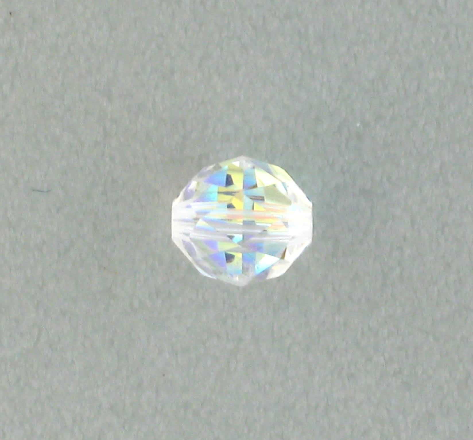 5025 - 6mm Swarovski Round Faceted Crystal Bead - Crystal AB 5025 - 6mm Swarovski Round Faceted Crystal Bead - Crystal AB