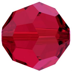 5000 - 6mm Swarovski Round Crystal Bead - Scarlet 5000 - 6mm Swarovski Round Crystal Bead - Scarlet