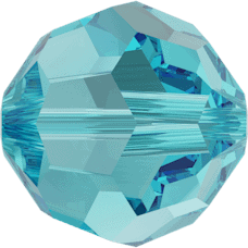 5000 - 6mm Swarovski Round Crystal Bead - Light Turquoise 5000 - 6mm Swarovski Round Crystal Bead - Light Turquoise