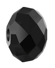 5041 - 18mm Swarovski Briolette Beads (Large Hole) - Jet 5041 - 18mm Swarovski Briolette Beads (Large Hole) - Jet