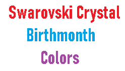 Swarovski All Birthmonth Colors