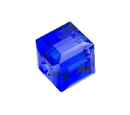 5601 - 4mm Swarovski Cube Crystal - Majestic Blue 5601 - 4mm Swarovski Cube Crystal - Majestic Blue
