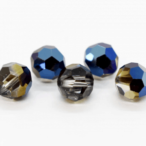 5000 - 8mm Swarovski Faceted Round Bead - Crystal Metallic Blue 5000 - 8mm Swarovski Faceted Round Bead - Crystal Metallic Blue