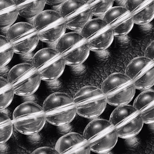 9180 - 7mm Clear Quartz Round Bead - 16" Strand 9180 - 7mm Clear Quartz Round Bead - 16" Strand