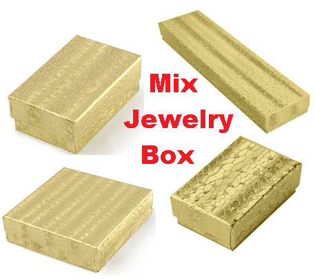 Mix Boxes - Cotton Filled Jewelry Gift Box Mix Boxes - Cotton Filled Jewelry Gift Box