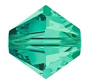5301/5328 - 6mm Swarovski Bicone Crystal Bead - Light Emerald 5301/5328 - 6mm Swarovski Bicone Crystal Bead - Light Emerald