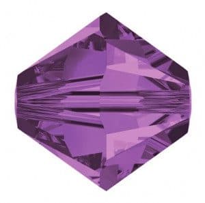 5301/5328 - 8mm Swarovski Bicone Crystal Bead - Lilac 5301/5328 - 8mm Swarovski Bicone Crystal Bead - Lilac