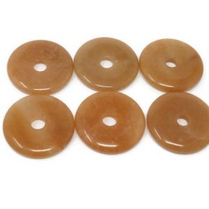 9247 - 20mm Red Aventurine Donut - Dark Orange