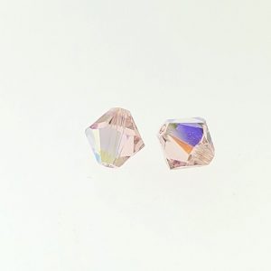 5301/5328 - 6mm Swarovski Bicone Crystal Bead - Vintage Rose AB 5301/5328 - 6mm Swarovski Bicone Crystal Bead - Vintage Rose AB