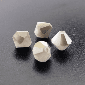 5301/5328 - 6mm Swarovski Bicone Crystal Bead - White Alabaster Satin AB 5301/5328 - 6mm Swarovski Bicone Crystal Bead - White Alabaster Satin AB