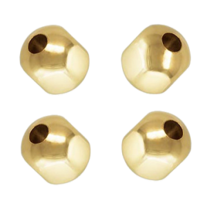 1853 - 3mm Gold Filled Hexagonal Faceted Bead