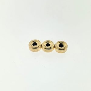 721 - 6mm/3 hole Gold Filled Spacer Bead 721 - 6mm/3 hole Gold Filled Spacer Bead