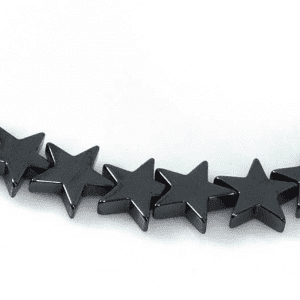 9269 - 6mm Black Onyx Star Shape Bead - 16" Strand 9269 - 6mm Black Onyx Star Shape Bead - 16" Strand
