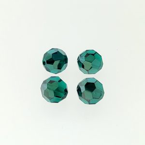 5000 - 6mm Swarovski Round Crystal Bead - Emerald Satin 5000 - 6mm Swarovski Round Crystal Bead - Emerald Satin