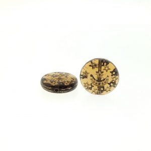 #9016 - 12mm Star & Moon Flat Acrylic Glass Bead - Smoked Topaz #9016 - 12mm Star & Moon Flat Acrylic Glass Bead - Smoked Topaz