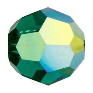 5000 - 10mm Swarovski Round Crystal - Emerald AB 5000 - 10mm Swarovski Round Crystal - Emerald AB