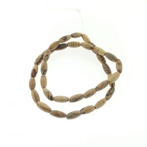 9277 - 5x12mm Leopard Skin Oval Bead - 16" Strand 9277 - 5x12mm Leopard Skin Oval Bead - 16" Strand