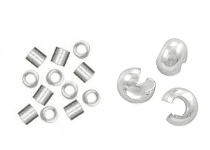 Sterling Silver Crimps & Crimp Cover