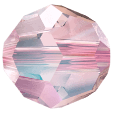 5000 - 6mm Swarovski Round Crystal Bead - Light Rose Shimmer 5000 - 6mm Swarovski Round Crystal Bead - Light Rose Shimmer