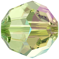 5000 - 6mm Swarovski Round Crystal Bead - Peridot Shimmer 5000 - 6mm Swarovski Round Crystal Bead - Peridot Shimmer